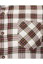 Load image into Gallery viewer, Flannel Tartan Shirt White