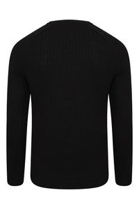 Crew Ribbed Knit Black