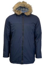 Load image into Gallery viewer, Fur Hood Parka Navy