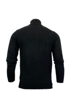 Load image into Gallery viewer, 1/4 Zip Knit Black