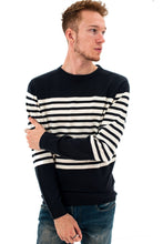 Load image into Gallery viewer, Stripe Knit Navy