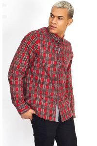 Flannel Tartan Shirt Red