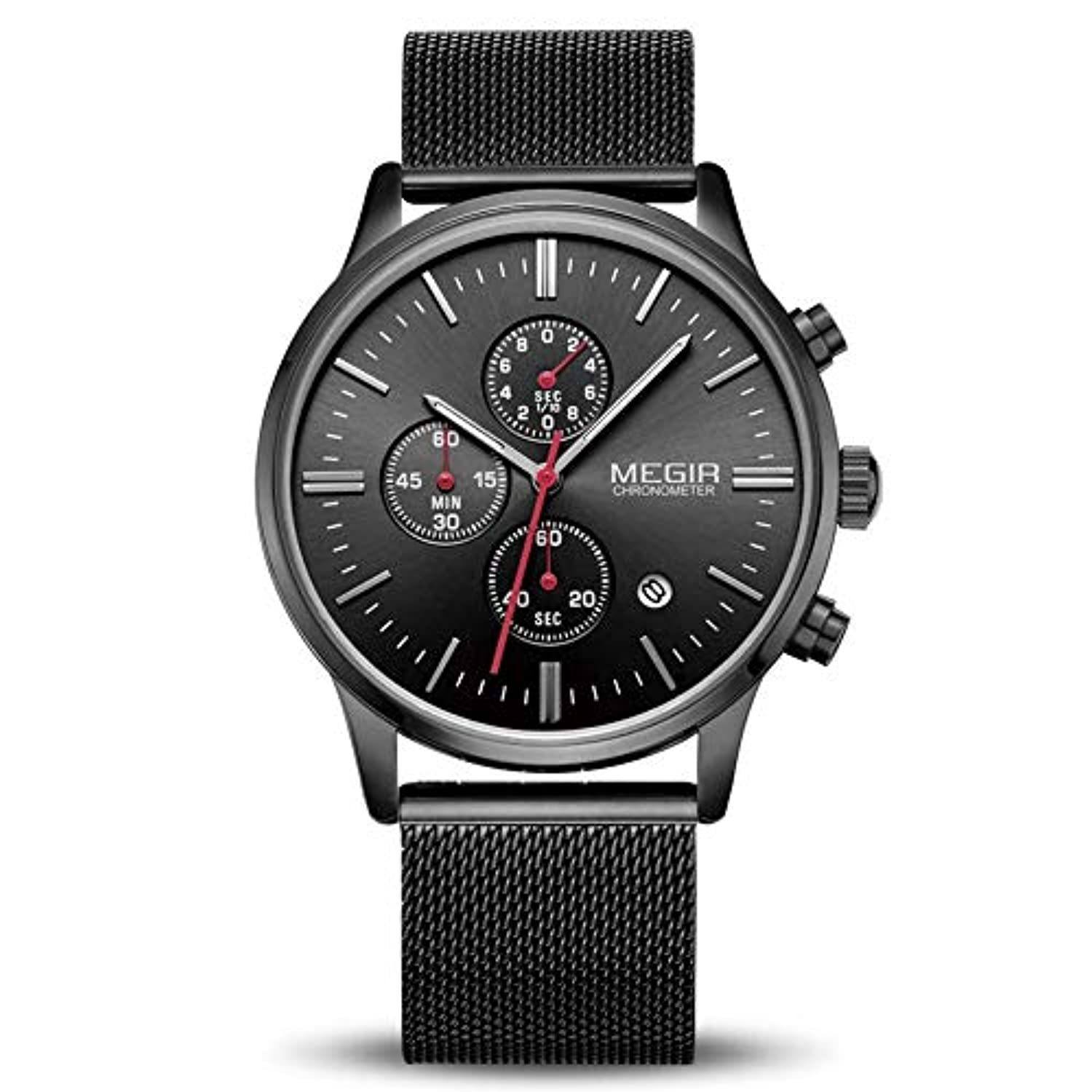 Chrono Mesh Watch Black