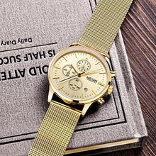 Load image into Gallery viewer, Chrono Mesh Watch Gold