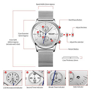 Chrono Mesh Watch Silver