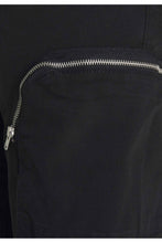 Load image into Gallery viewer, Skinny Zip Cargo Pants Black