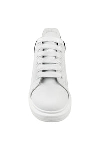 Thick Sole Trainers White (Black Heel)