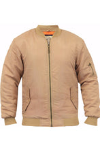 Load image into Gallery viewer, Jackets - Boxter Padded Bomber MA1 Jacket Sand