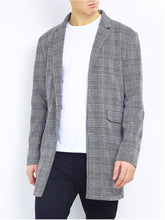 Load image into Gallery viewer, Jackets - Charles Check Overcoat Grey