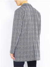 Load image into Gallery viewer, Jackets - Charles Check Overcoat Grey