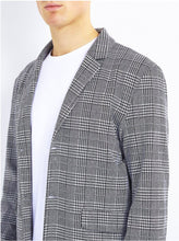 Load image into Gallery viewer, Jackets - Charles Check Overcoat Grey