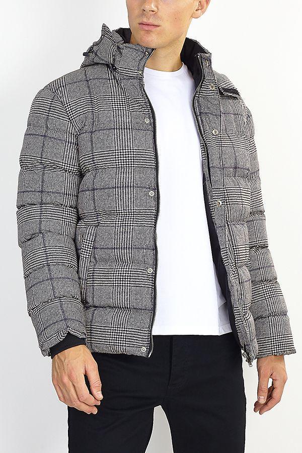 Jackets - Check Puffer Grey