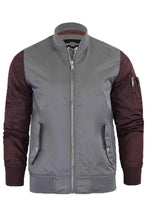 Load image into Gallery viewer, Contrast Bomber Jacket Grey