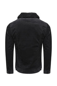 Jackets - Cord Sherpa Jacket Black