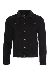 Jackets - Distressed Denim Jacket Black