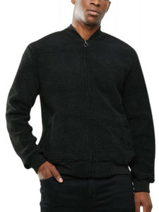 Jackets - Fleece Bomber Jacket Black