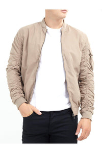 Parachute Bomber Jacket Stone