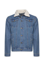 Load image into Gallery viewer, Jackets - Sherpa Denim Jacket (removable Collar)