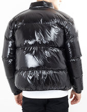 Load image into Gallery viewer, Jackets - Shiny Puffer Black