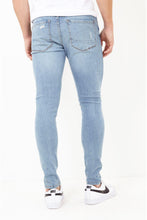 Load image into Gallery viewer, 0 Stretch Skinny Destroyed Jeans Blue