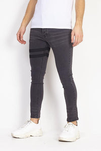 Skinny Jeans Band Double Black