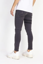 Load image into Gallery viewer, Skinny Jeans Band Double Black