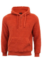 Load image into Gallery viewer, Sherpa Fleece Hoodie Orange