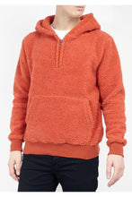 Load image into Gallery viewer, Sherpa Fleece Hoodie Orange
