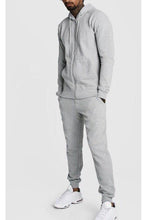 Load image into Gallery viewer, Jersey - Skinny Hooded Tracksuit Grey