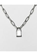 Load image into Gallery viewer, Padlock Pendant Silver