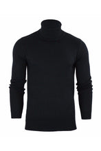 Load image into Gallery viewer, Knitwear - 0 Ribbed Roll Neck Lightweight Knit Black