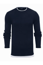 Load image into Gallery viewer, Knitwear - Crew Jumper Navy Layer