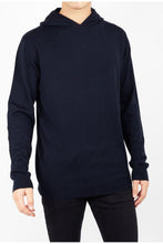 Load image into Gallery viewer, Knitwear - Knitted Hoodie Navy