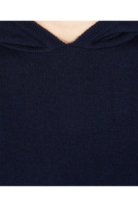 Knitwear - Knitted Hoodie Navy