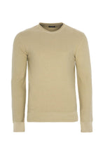 Load image into Gallery viewer, Knitwear - Lightweight Raw Edge Jumper Sand