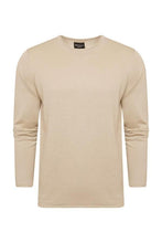 Load image into Gallery viewer, Knitwear - Lightweight Raw Edge Jumper Sand