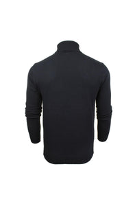 Knitwear - Lightweight Roll Neck Knit Navy