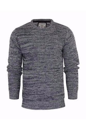 Knitwear - Lightweight Twist Knit Jumper Black Marl