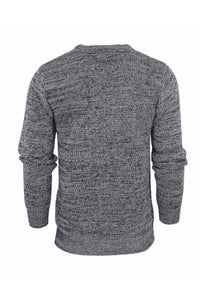 Knitwear - Lightweight Twist Knit Jumper Black Marl