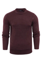 Load image into Gallery viewer, Knitwear - Mediumweight Fisherman Jumper Plum