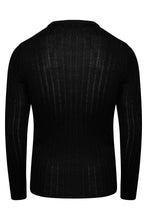 Load image into Gallery viewer, Knitwear - Muscle Fit Jumper Black