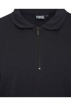 Load image into Gallery viewer, Muscle Fit Polo Long Sleeve Black