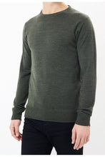 Load image into Gallery viewer, Knitwear - Ribbed Nepp Jumper Khaki