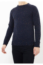 Load image into Gallery viewer, Knitwear - Ribbed Nepp Jumper Navy