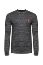 Load image into Gallery viewer, Knitwear - Rose Sweater Black Marl