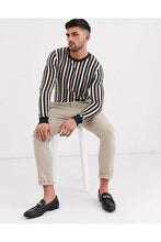 Load image into Gallery viewer, Spring Stripe Knit Gold