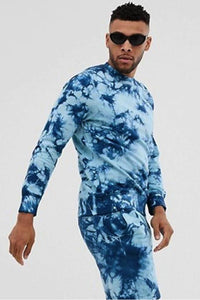 Tie Dye Sweater Blue