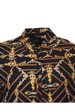 Load image into Gallery viewer, Long Sleeve Baroque Shirt Black