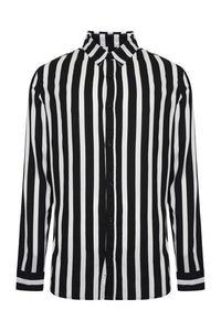 Long Sleeve Stripe Shirt Black