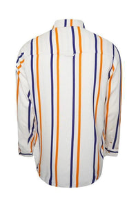 Long Sleeve Stripe Shirt Off White